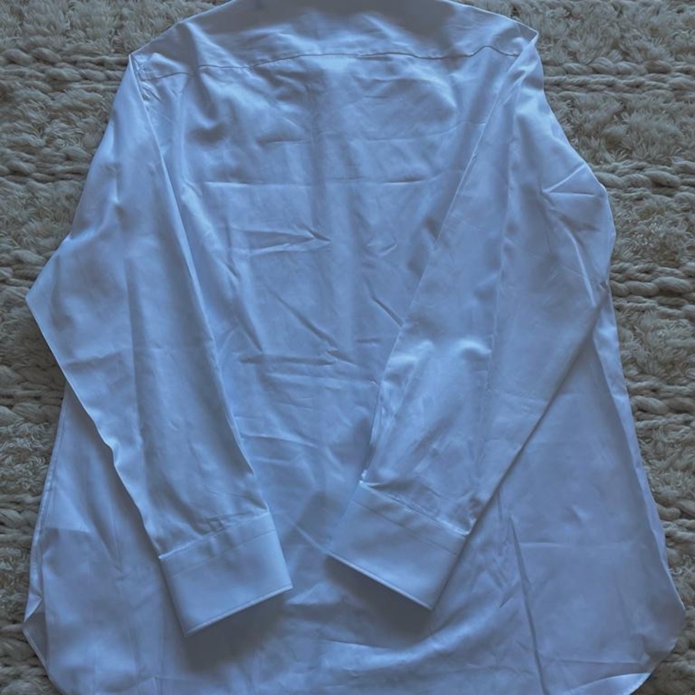 mens white long sleeve button up